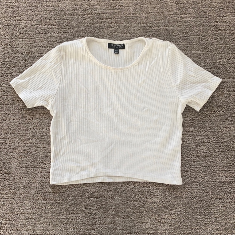 Top shop Cropped Shirt Size 6